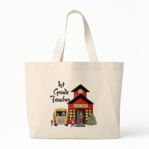 School House 1st Grade Teacher T-shirts and Gifts Tote Bags
