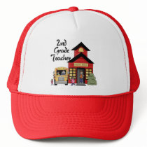 School House 2nd Grade Teacher Tshirts and Gifts Mesh Hats
