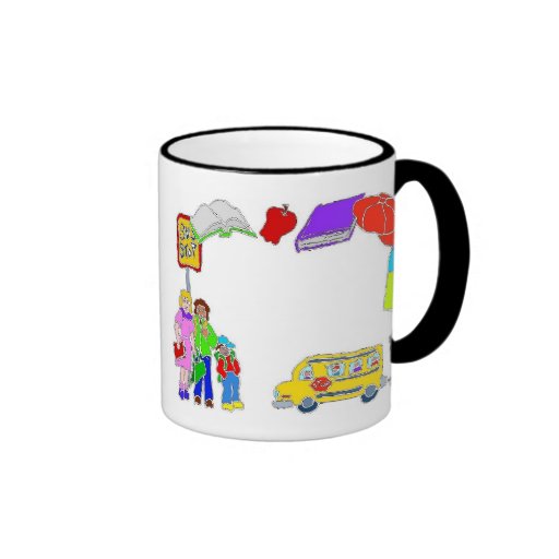 School Icons Border Coffee Mug