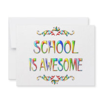 School is Awesome invitations by SchoolAids School is Awesome invitations