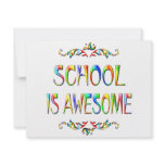 School is Awesome Personalized Invitation