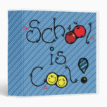 school is cool blue notebook binders