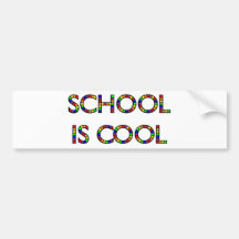 School is Cool Bumper Sticker