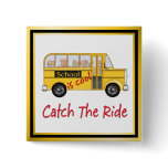 School is Cool School bus buttons