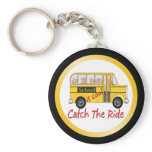 School is Cool School bus keychains