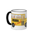 School is Cool School bus mugs