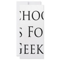 School Is For Geeks rack cards