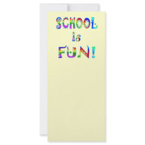 School is Fun Rack Card Design
