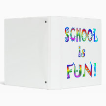 School is Fun Vinyl Binder