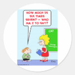 school kids teachers multiplication stickers