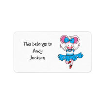 School Labels ( ballerina )