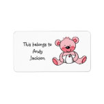 School Labels ( cute baby bear ) labels