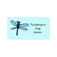 School Labels ( dragonfly )