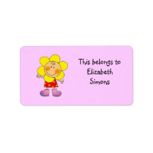 School Labels (flower)