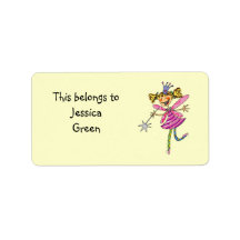 School Labels (flower fairy)