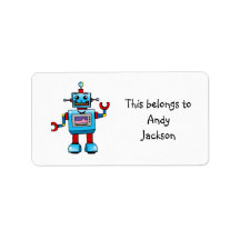 School Labels ( robot )