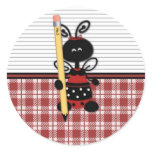 School Ladybug with Pencil