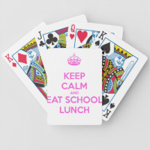 School Lunch Lady Loves Nutrition Playing Cards