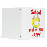 School Makes You Happy Vinyl Binder