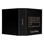 School Notes Binder