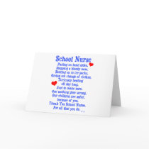 School Nurse Card