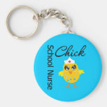 School Nurse Chick v1 Key Chain