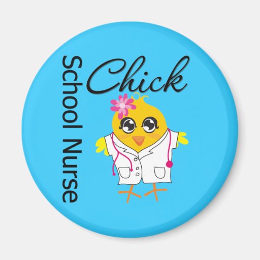 School Nurse Chick v2 Magnet
