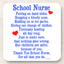 School Nurse cork coasters