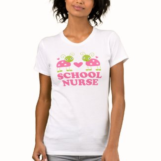 School Nurse Gift Ladybug Tee Shirts