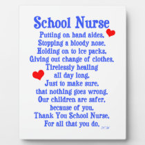 School Nurse plaques