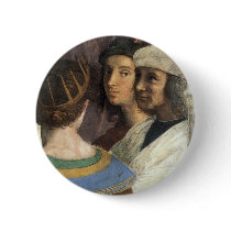School of Athens (detail) by Raphael or Raffaello Pinback Button