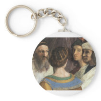 School of Athens (detail) by Raphael or Raffaello Key Chains