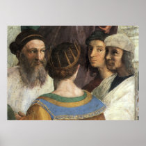 School of Athens (detail) by Raphael or Raffaello Print