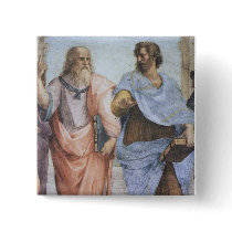 School of Athens (detail - Plato & Aristotle) Buttons