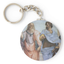 School of Athens (detail - Plato & Aristotle) Key Chain