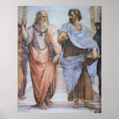 School of Athens (detail - Plato & Aristotle) print