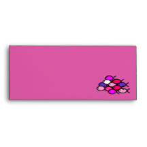 School of Christian Fish Symbols - Pink and Purple Envelope