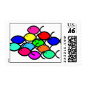 School of Christian Fish Symbols stamp