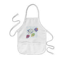 School of Fish T-shirts and Gifts aprons
