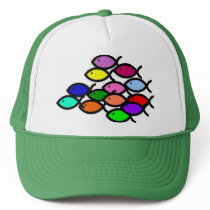 School of Rainbow Fish hats