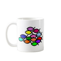 School of Rainbow Fish mugs