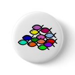 School of Rainbow Fish Symbols Pin
