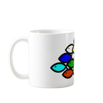School of Rainbow Fish Symbols mugs