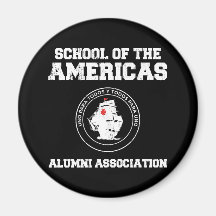 school of the americas alumni refrigerator magnet