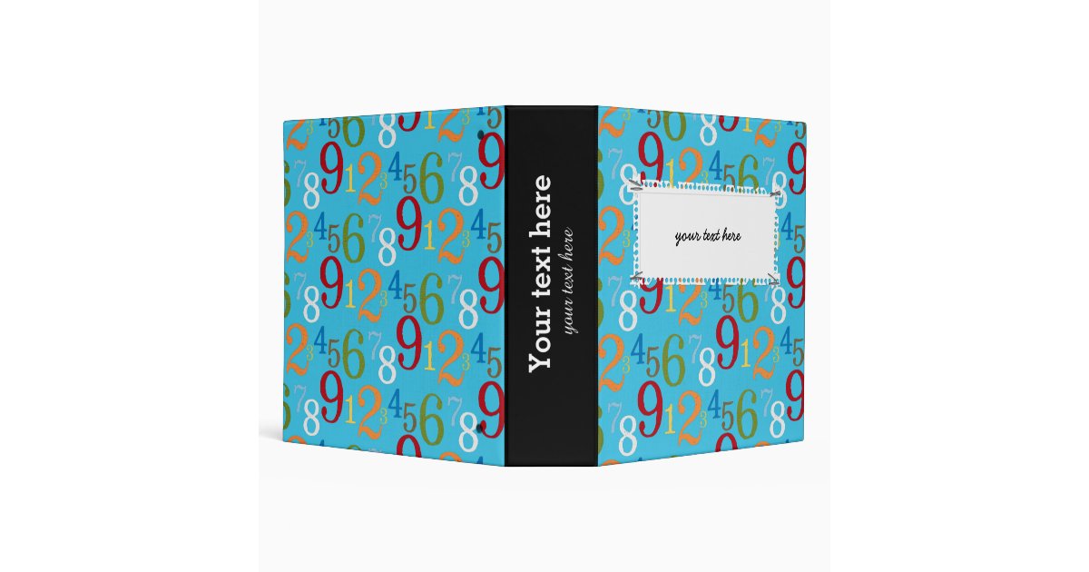 School pattern binder Zazzle