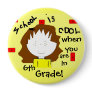 School Personalized Button - Customize the Grade