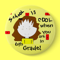 School Personalized Button - Customize the Grade
