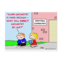 school plane geometry fancy postcards