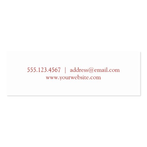 School pride graduation insert name card red business card template (back side)