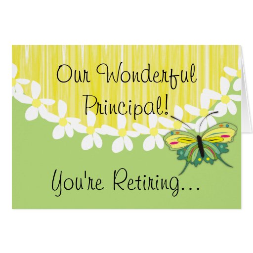 School Principal Retirement Card Zazzle